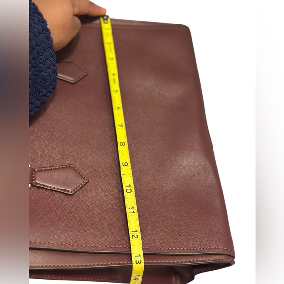 Michael Kors Burgundy Large Saffiano Leather Satchel - Picture 4 of 13